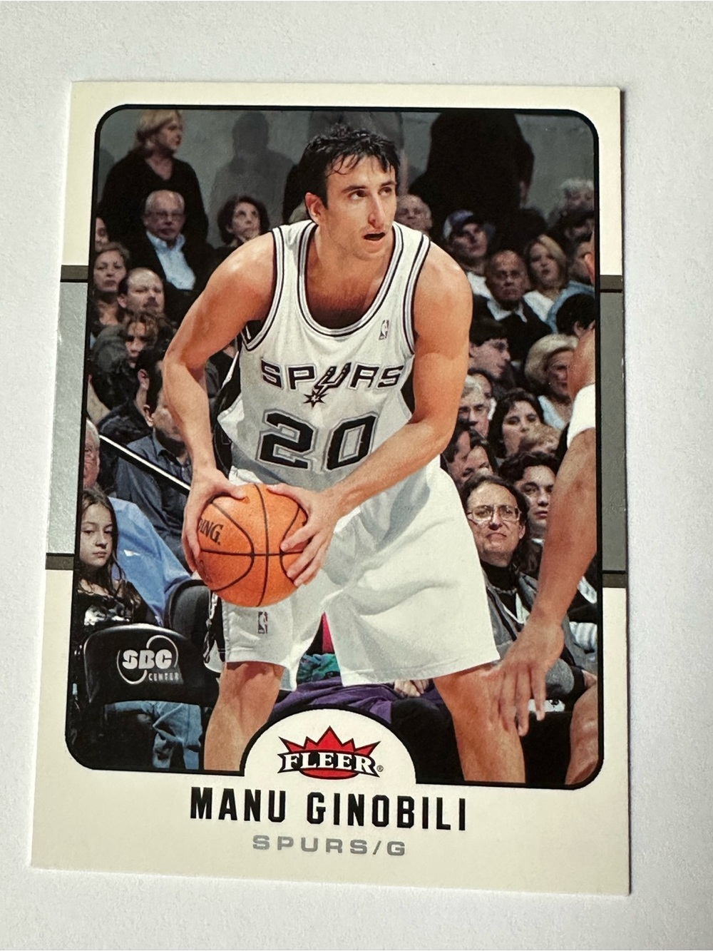 Manu Ginobili Spurs Basketball Card - White Jersey